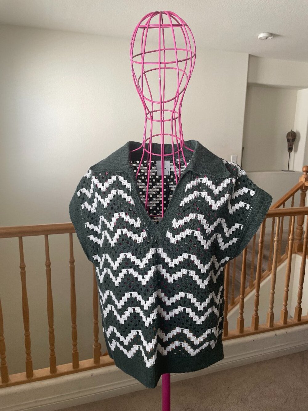 NWT Varley - Joelle Crochet Polo Top